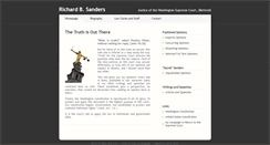 Desktop Screenshot of justicesanders.com
